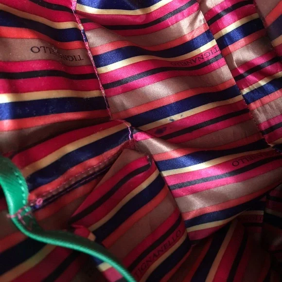 Tignanello Green Leather Handbag - Picture 8 of 8